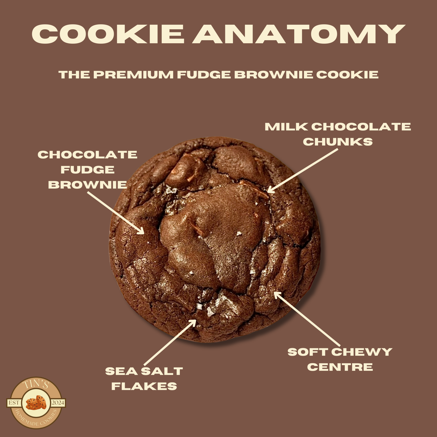 The Premium Fudge Brownie Cookie - 6 Pack