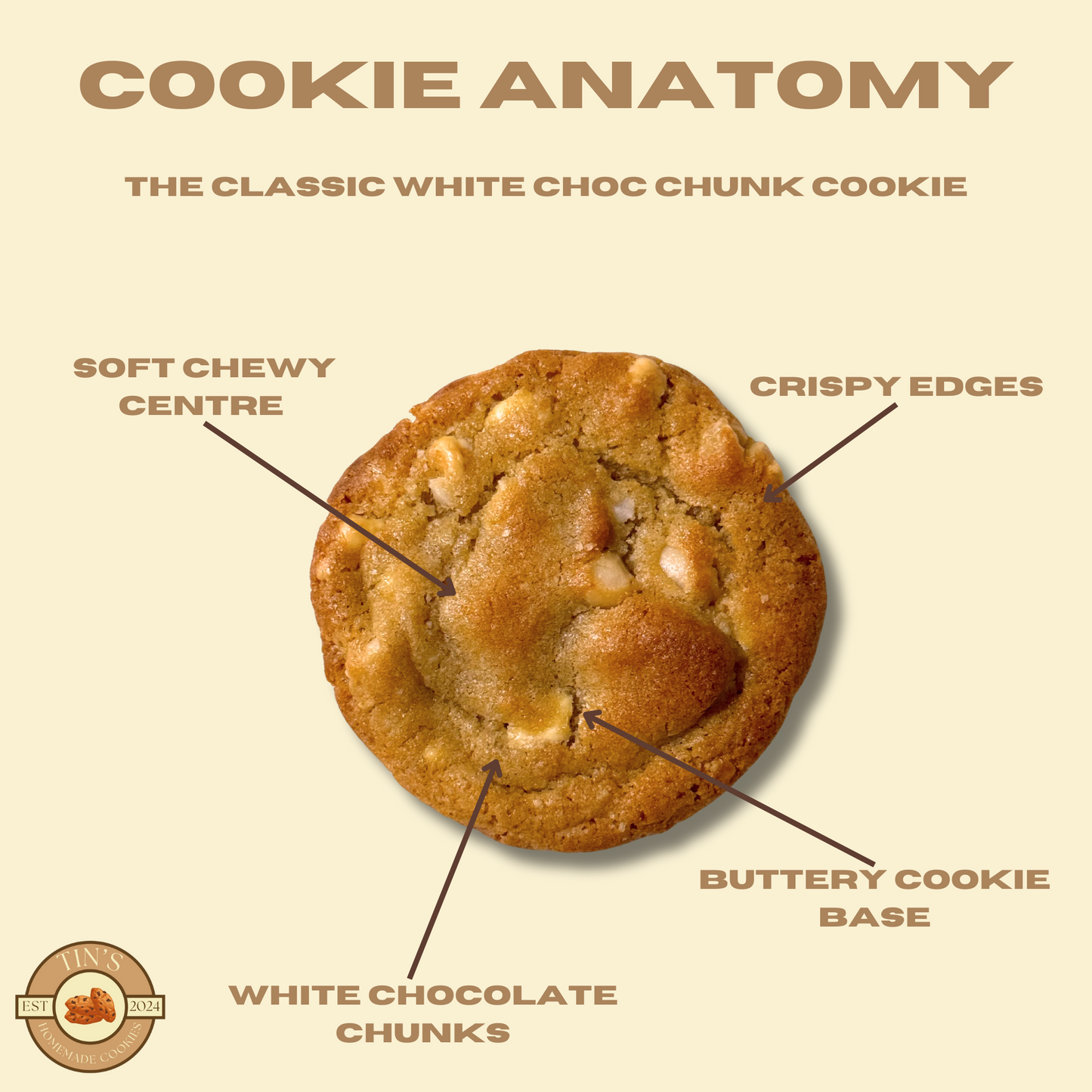 The Classic White Chocolate Chunk Cookie - 6 Pack